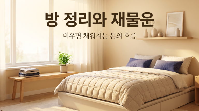 방 정리와 재물운 — 비우기 시작하고 통장에 생긴 변화 3가지